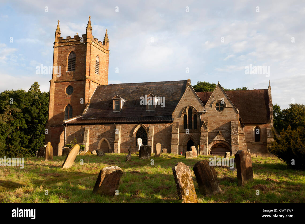 St. Mary`s Church, Hanbury, Worcestershire, England, UK Stock Photo